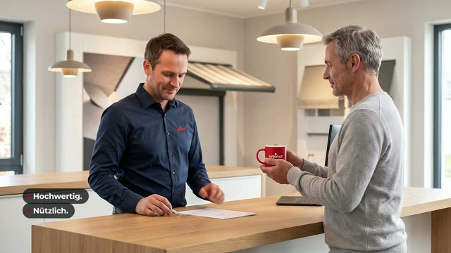Übergabe im Showroom